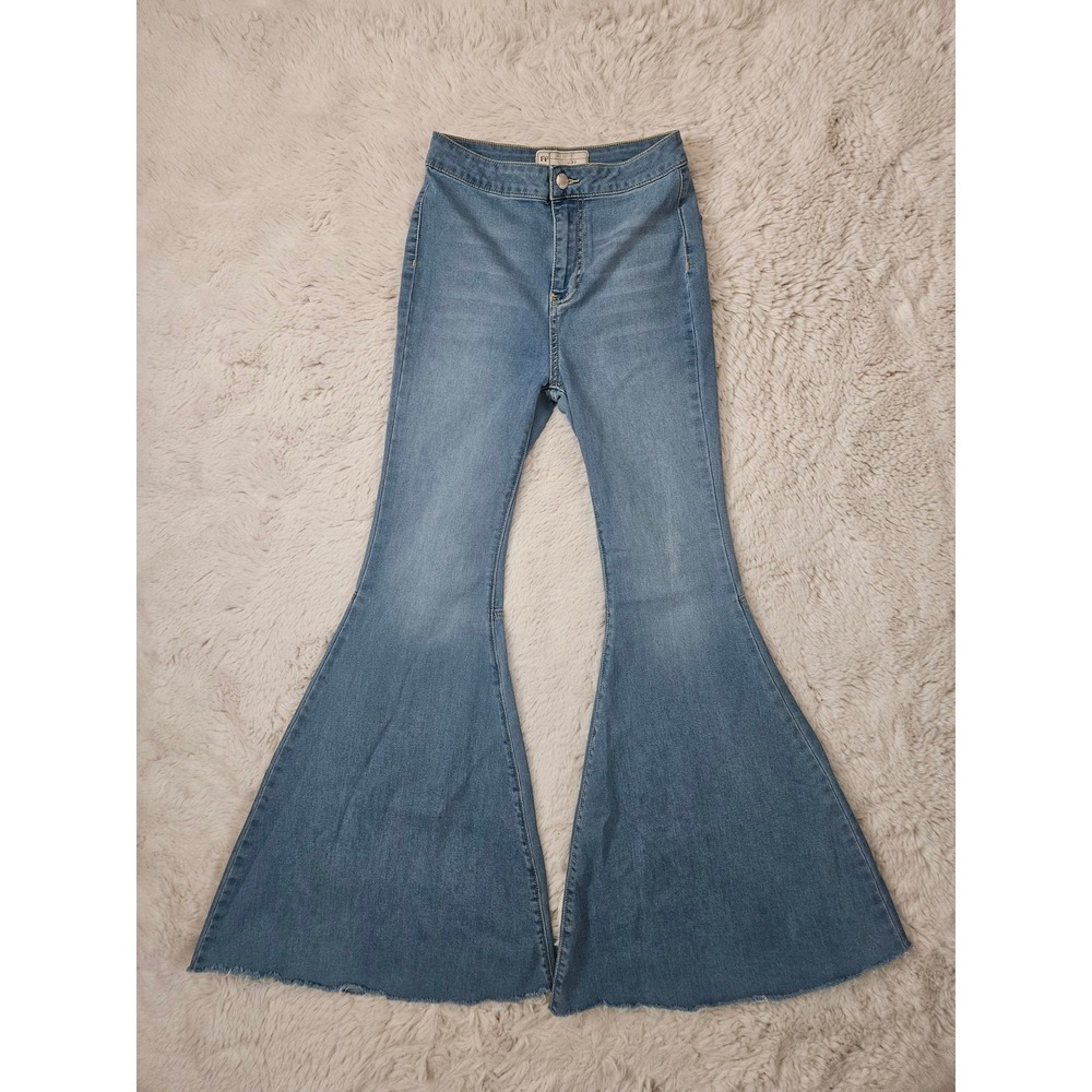 Free People Extreme Flare Bell Bottom Jeans Women's Size 26 Regular